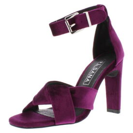 Sol Sana Womens Tallulah Purple Velvet Heels Shoes 37 Medium (B M) レディース