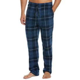ペリーエリス Perry Ellis Portfolio Mens Blue Fleece Plaid Pajama Sleep Pant L メンズ