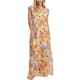 ゲス New ListingGuess Womens Daytime Long Floral Print Maxi Dress レディース