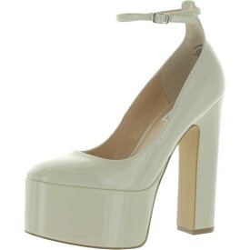 メデン Steve Madden Womens SKYRISE Ivory Platform Heels Shoes 9 Medium (B M) レディース