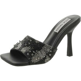 メデン Steve Madden Womens Judging Black Slip-On Heels Shoes 6 Medium (B M) レディース