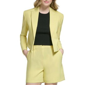 カルバンクライン Calvin Klein Womens Crepe Business Office Open-Front Blazer Jacket レディース