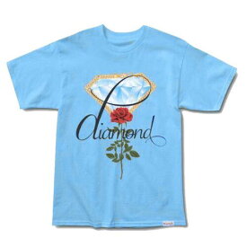 ダイヤモンド Diamond Supply Co. Men's Rose Chain Light Blue Short Sleeve T Shirt Clothing ... メンズ