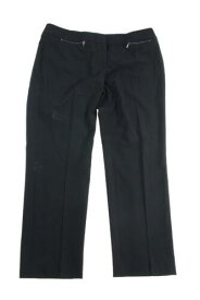 NineWest Nine West Black Bi-Stretch Zippered-Pocket Pants 14 レディース