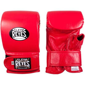 Cleto Reyes Leather Boxing Bag Gloves with Hook and Loop Closure - Red ユニセックス