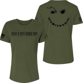グラント Grunt Style Women's Have A Nice Range Day T-Shirt - 3XL - Military Green レディース