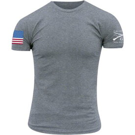 グラント Grunt Style Full Color Flag Basic T-Shirt - 4XL - Dark Heather Gray メンズ
