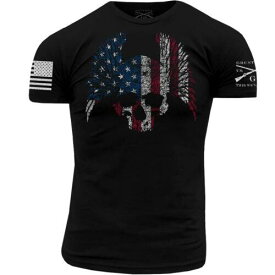 グラント Grunt Style Biker Flag T-Shirt - Small - Black メンズ