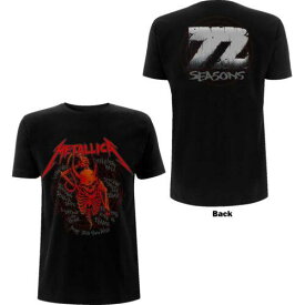 Metallica - Skull Screaming Red 72 Seasons - Black t-shirt メンズ