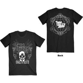 Thin Lizzy - Angel Of Death with Backprint - Black T-shirt メンズ