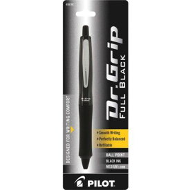 Pilot Ballpoint Pen Dr. Grip FullBlack Medium Refillable and Retractable 36193 ユニセックス
