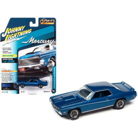 Johnny Lightning 1/64 Car 1969 Mercury Cougar Eliminator Bright Blue Metallic