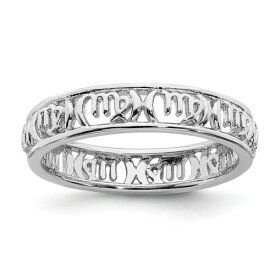 Sterling Silver Stackable Expressions Virgo Zodiac Ring ユニセックス
