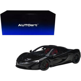 Autoart 1/18 Scale Model Car McLaren P1 Fire Black with Red and Black Interior