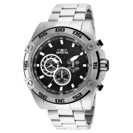 Invicta Men's Watch Speedway Black Dial Chronograph Quartz Bracelet 25533 メンズ
