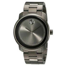 モバド Movado Men's Bracelet Watch - Bold Gunmetal Dial Gunmetal Steel | 3600259 メンズ