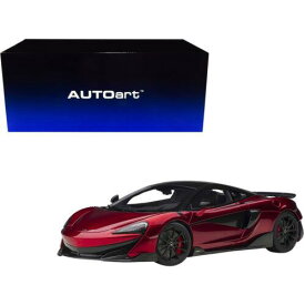 Autoart Model Car 1/18 Scale Mclaren Vermillion Red and Carbon with Rubber Tires