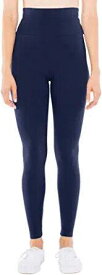 American Apparel Womens Cotton Spandex Jersey High-Waist Leggings Navy Size レディース