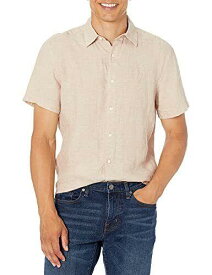 ノーティカ Nautica Mens Classic-Fit Solid Linen Shirt Beige Size XS メンズ