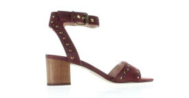 J.Crew Womens Bright Ruby Ankle Strap Heels Size 7.5 レディース