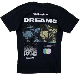 Civil Regime by Darc Sport Men's Perspective Graphic Print Tee T-Shirt in Black メンズ