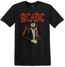 AC/DC Hard Rock Heavy Metal Band Men's Highway To Hell Angus Young Tee T-Shirt メンズ