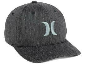 Hurley Men's Black Suits Flexfit Hat Cap - Graphite Texture メンズ