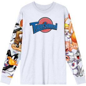 Space Jam Looney Tunes Men's Tune Squad Graphic Print Long Sleeve Tee T-Shirt メンズ