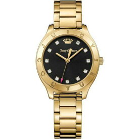 ジューシー クチュール Juicy Couture Women's Sierra Crystal Accented Gold Plated 32mm Watch レディース