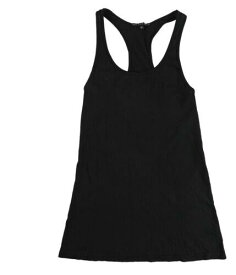 TRULY MADLY DEEPLY Womens Solid Racerback Tank Top Black X-Small レディース