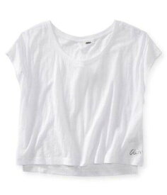 Aeropostale Womens Open Back Pajama Sleep T-shirt White Medium レディース