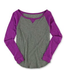 Aeropostale Womens Raglan Tee Pajama Sleep T-shirt Purple X-Small レディース