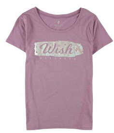 スケッチャーズ Skechers Womens Wish Graphic T-Shirt Purple Small レディース