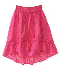 Aeropostale Womens Geometric Ruffled A-line Skirt Pink X-Small レディース