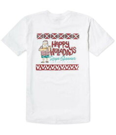 レインスプーナー Reyn Spooner Mens Ukelele Santa Graphic T-Shirt White Small メンズ