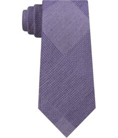 ケネスコール Kenneth Cole Mens Updated Glen Self-tied Necktie Purple One Size メンズ