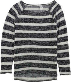 H&M Womens Striped Pullover Sweater Black X-Small レディース