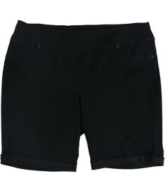 Style & Co. Womens Solid Pull On Casual Bermuda Shorts Black 20W レディース