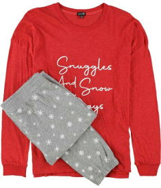 Cozy Zoe Womens Snuggles and Snow Days Pajama Set Multicoloured Small レディース