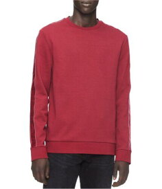 カルバンクライン Calvin Klein Mens Velvet Stripe Sleeve Pullover Sweater メンズ