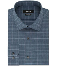 DKNY ディーケーエヌワイ Dkny Mens Checked Button Up Dress Shirt メンズ