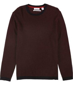 カルバンクライン Calvin Klein Mens All-Over Textured Pullover Sweater Red XX-Large メンズ