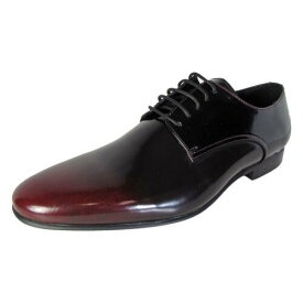 メデン Steve Madden Mens Neves Lace Up Ombre Oxford Shoes Black/Red US 9.5 メンズ