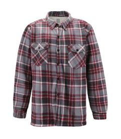 Unbranded Men's Flannel Button Up Plaid Fleece Warm Sherpa Lined Jacket (Burgundy 3XL ) メンズ