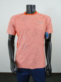 コロンビア NWT Mens M Columbia Solar Ice II Short Sleeve Active Running Tee T-Shirt Orange メンズ