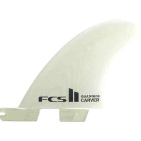 FCS Carver II PG Quad Rear Side Byte Surfboard Fins Clear S ユニセックス