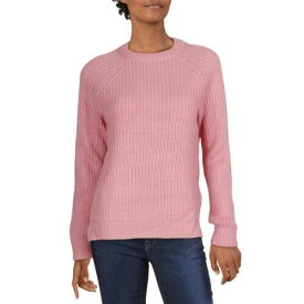 ヴェロモーダ Vero Moda Womens Pink Ribbed Pullover Shirt Crewneck Sweater Top XS レディース