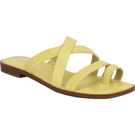 Marc Fisher Womens Arena 2 Yellow Strappy Flats Shoes 6 Medium (B M) レディース
