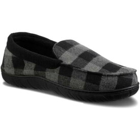 トーツ Totes Mens Flannel Slip On Comfort Loafer Slippers Shoes メンズ