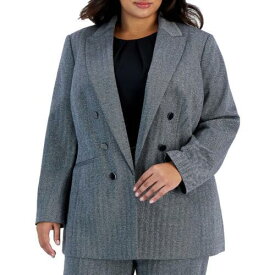 Bar III Womens Shimmer Oversize Business Open-Front Blazer Jacket Plus レディース